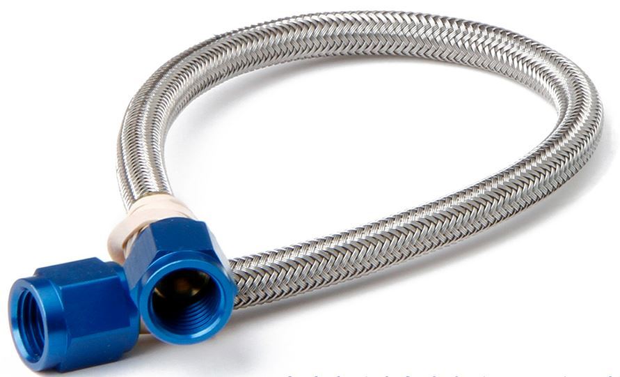 Tuyau de 4 pi avec embouts bleus et raccords AN-4