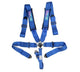 Harnais 5 points Camlock bleu avec coussinets SFI 16.1