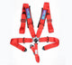 Harnais 5 points Camlock rouge avec coussinets SFI 16.1