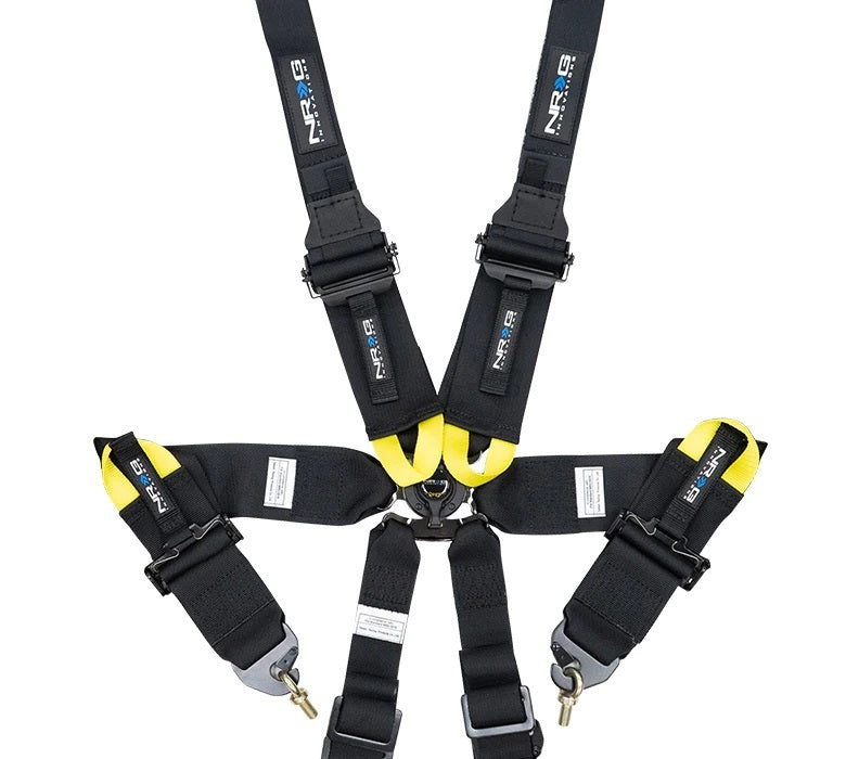 Harnais 6 points Camlock Noir Hans FIA