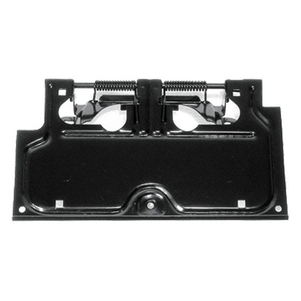 Support de plaque d'immatriculation noir ; Jeep Wrangler 87-95