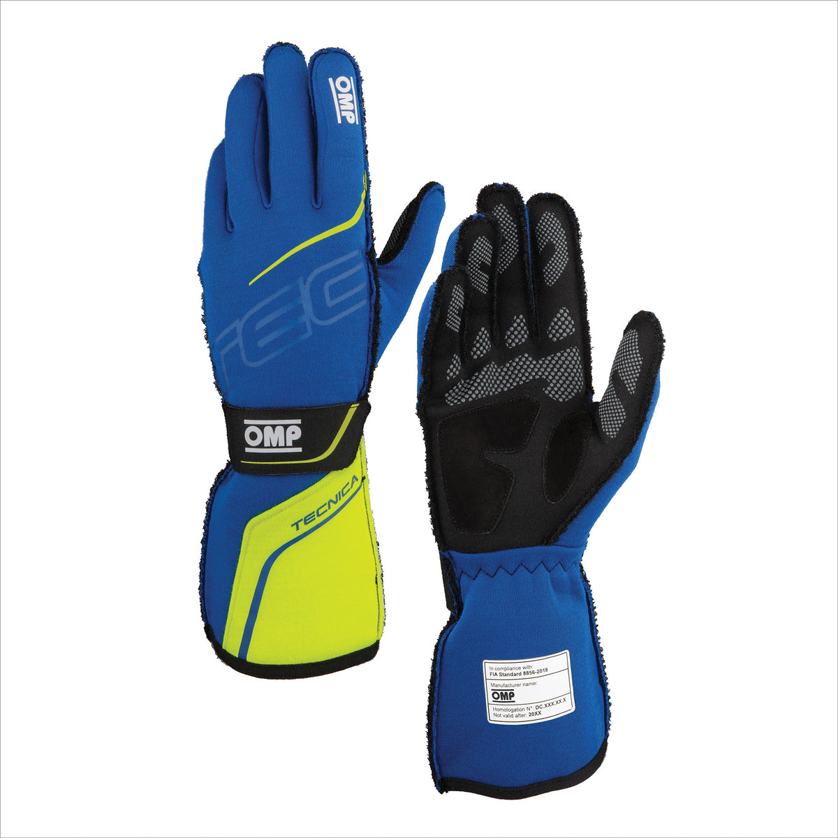 GANTS TECNICA FIA 8856-2018 BLEU / JAUNE T. L
