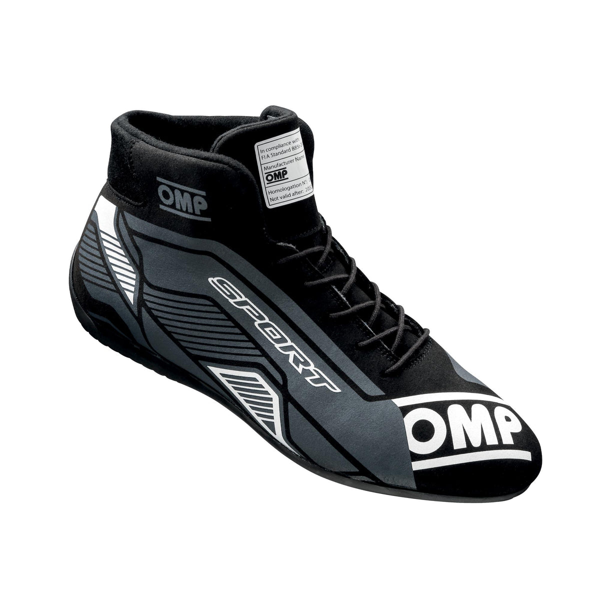 CHAUSSURES OMP SPORT FIA 8856 -2018 NOIR / BLANC TD.