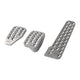 Ensemble de 3 pédales en aluminium sablé avec longue pédale d'accélérateur