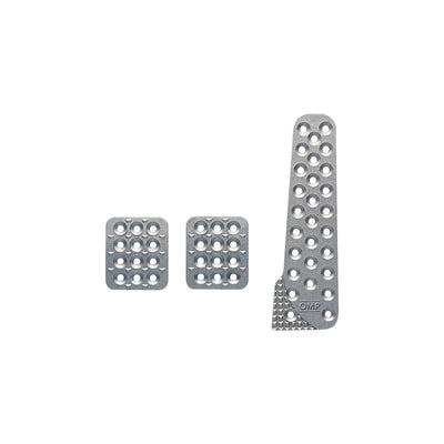3 Pedal Set Sandblasted Aluminum w/ Long Gas Ped