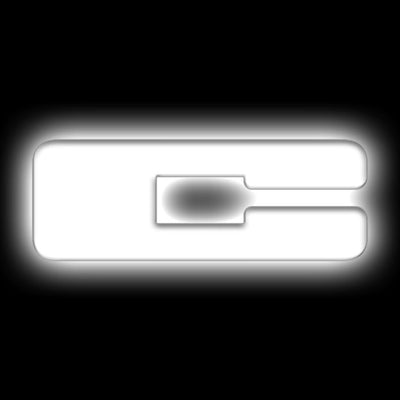 Lettre C lumineuse à LED