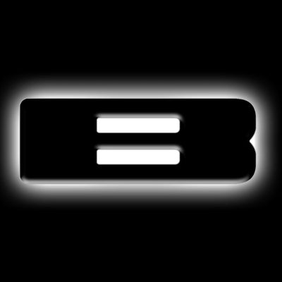 Lettre B lumineuse à LED
