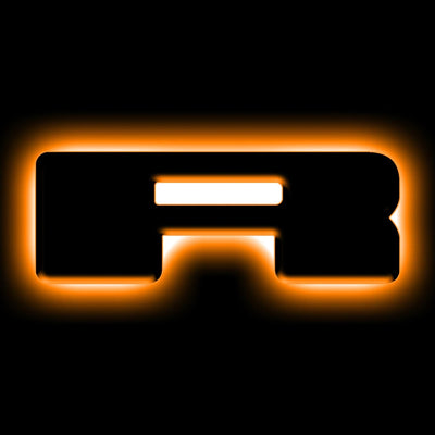 Lettre R LED lumineuse