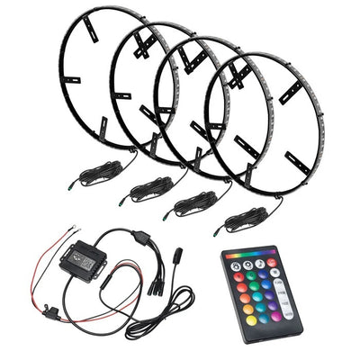 Anneaux de roue LED ColorShift RGB+W