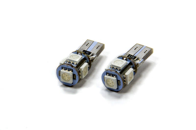 Paire d'ampoules LED SMD T10 5 rouges