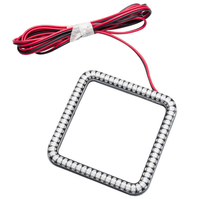Projecteur LED carré tout-terrain 3 po avec halo ambre