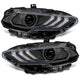 Phares LED ColorShift pour Ford Mustang 18-23