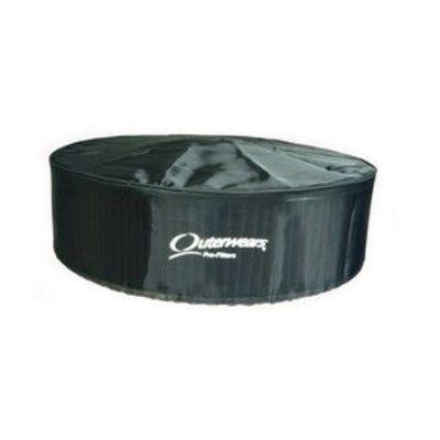 Préfiltre noir avec dessus de 28 cm de diamètre x 13 cm de haut