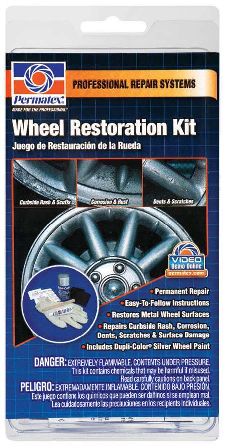 Kit de réparation de jantes argenté