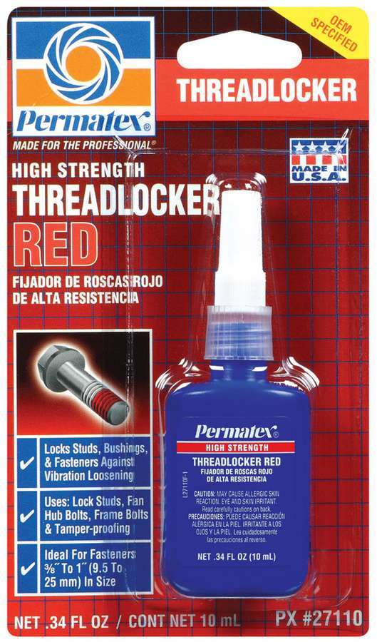 Frein filet rouge haute résistance 10 ml.