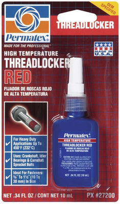 Frein-filet haute température 10 ml - Rouge
