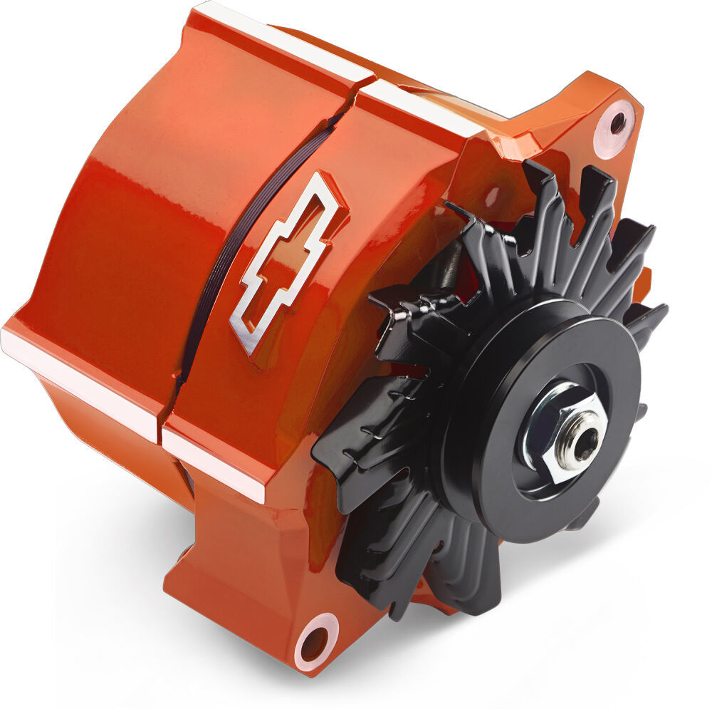 Alternator Raised Bowtie Emblem Orange