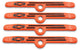 Fixations de cache-culbuteurs - Orange 4 pces.