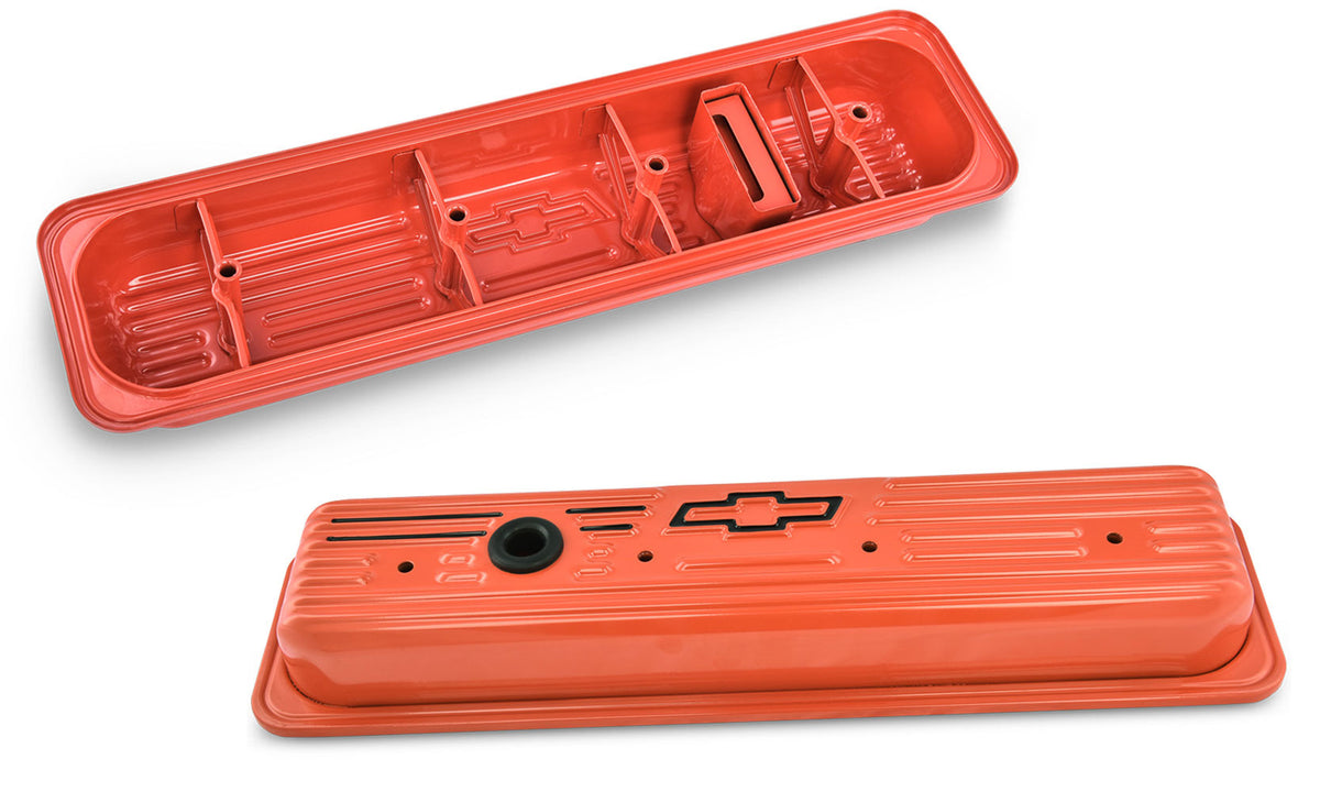Caches-culbuteurs à boulon central SBC orange