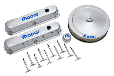 Kit d'embellissement moteur chromé avec MOPAR bleu