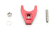 Bride de distributeur Chevy V8 usinée CNC – Rouge