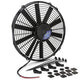 Ventilateur universel sans balais 14 pouces, pales droites, aspirant