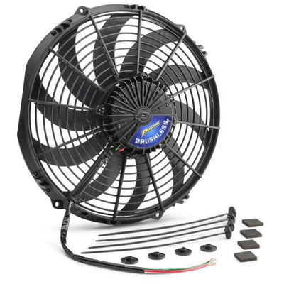 Ventilateur universel sans balais 10 pouces, pales en S, extracteur