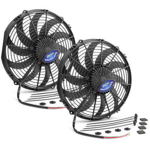 Universal Brushless Fans Pair 10in S-Blade Puller