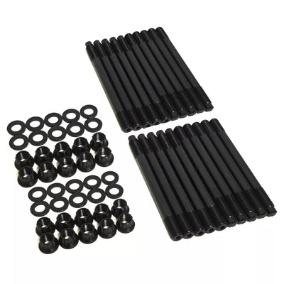 Godzilla Head Stud Kit 12 Point Black Chromoly