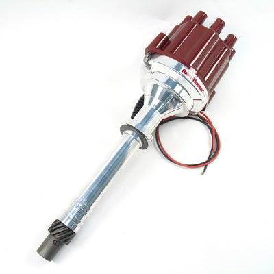 Distributeur marine Billet Chevy V8 avec capuchon femelle rouge
