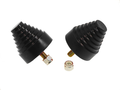 Butoir 2-1/4 x 2-1/4, paire conique à gradins