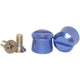 Poteaux détachables en aluminium bleu