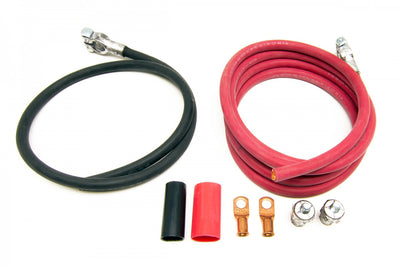 Câbles de batterie rouge/noir 2,4 m rouge 0,9 m noir