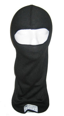 Cagoule noire à ouverture unique pour les yeux