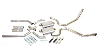 Système d'échappement 2,5 pouces avec raccord en X pour B-Body 65-69