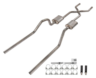 Échappement arrière avec traverse en X pour Chevy B-Body 65-70