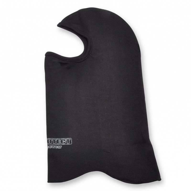 Cagoule de sport SFI-5 noire, à ouverture unique pour les yeux