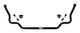 Barre stabilisatrice avant 1-1/4 po GM A-Body 64-72