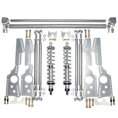 Kit 4 bras suspension amortisseur réglable ressorts 110 lb