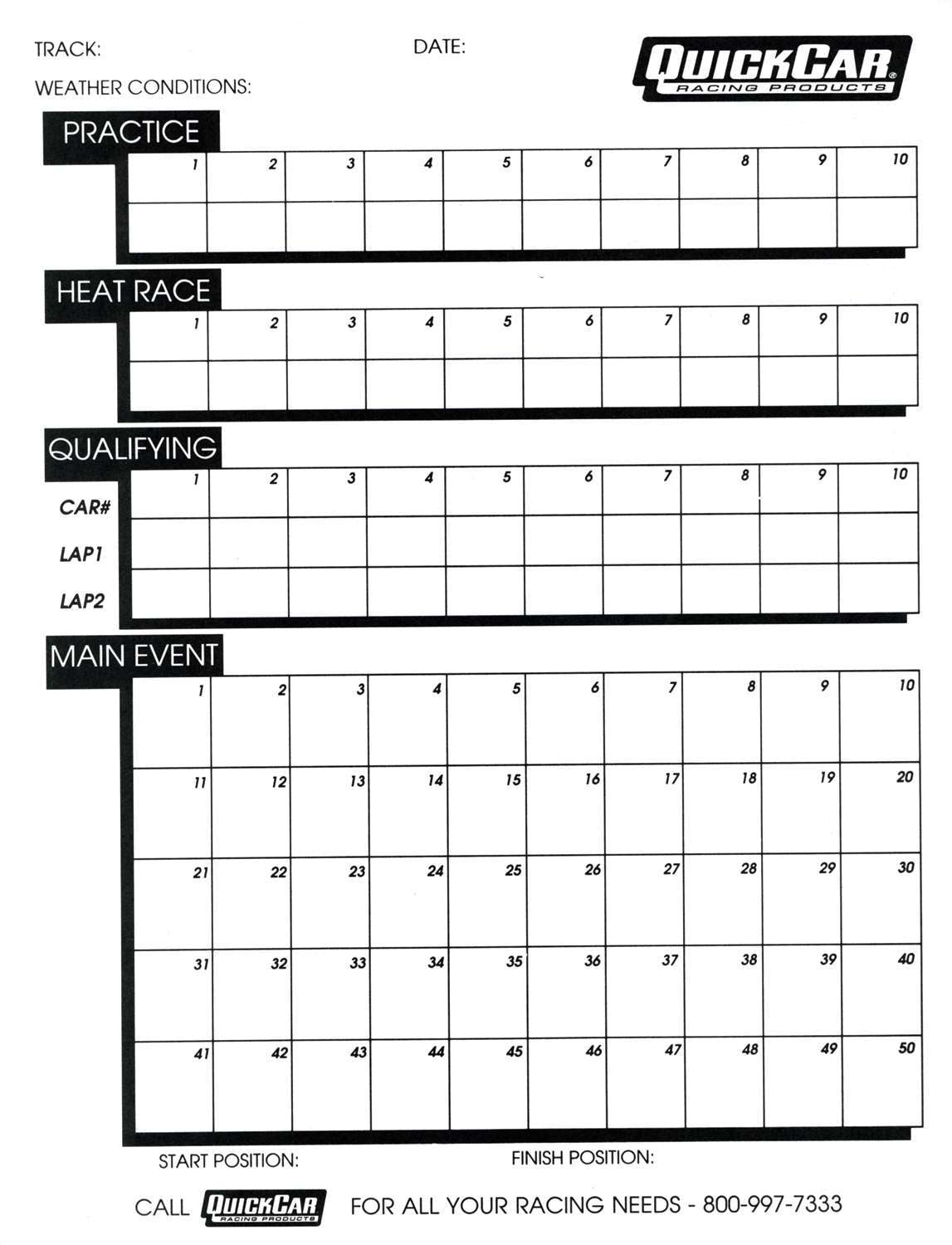 Feuillets d'organisation du temps 50 feuillets