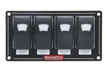 Panneau d'accessoires 4 interrupteurs à bascule lumineux