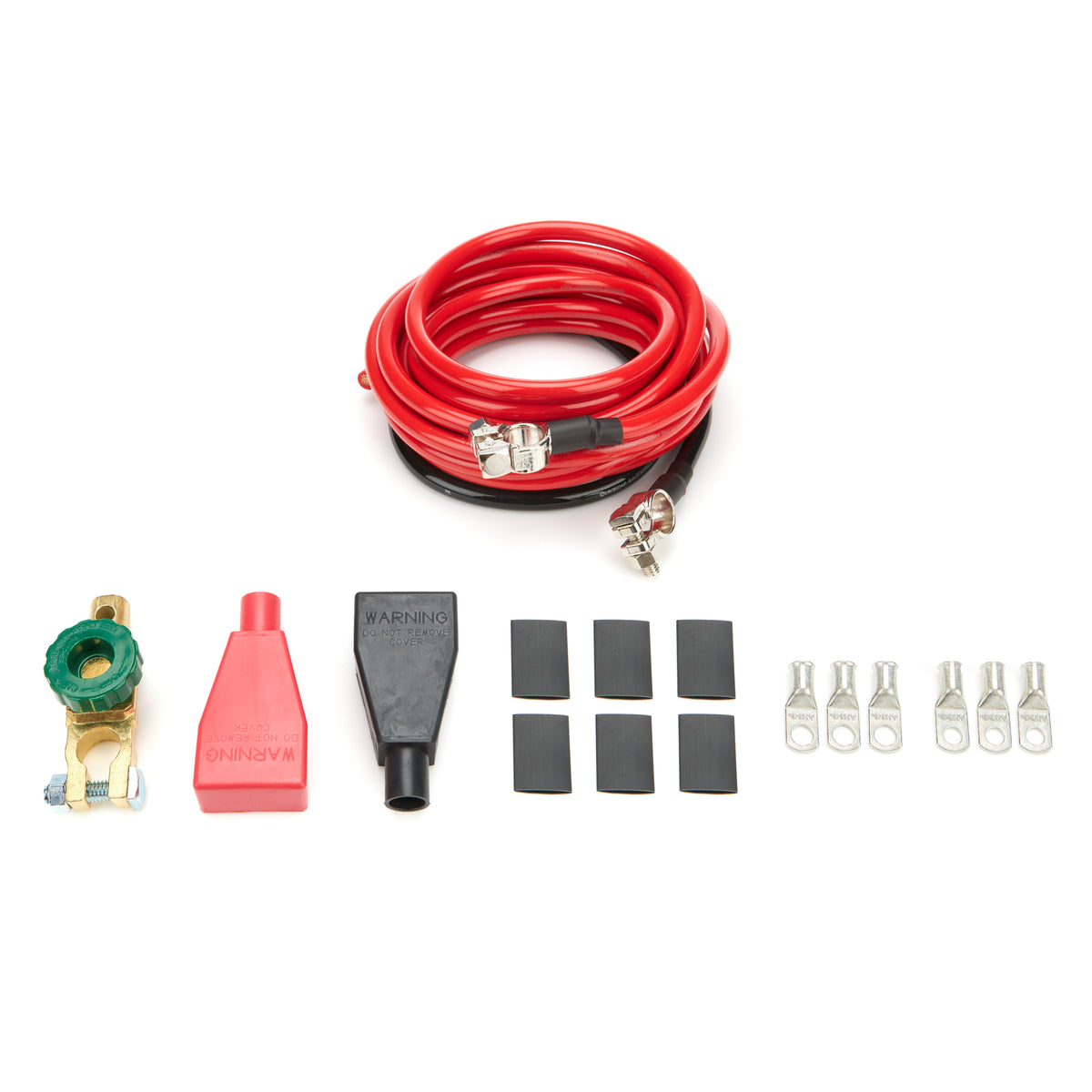 Kit de câbles de batterie 4 ga. 4,5 m rouge et 0,6 m noir