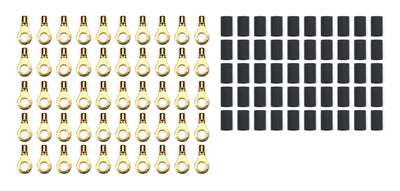 Cosse à œil 1/4 po 10-12 GA avec gaine thermorétractable