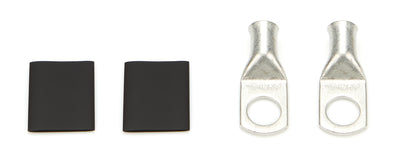 Cosse d'alimentation 2 AWG trou 1/2 po paire avec gaine thermorétractable