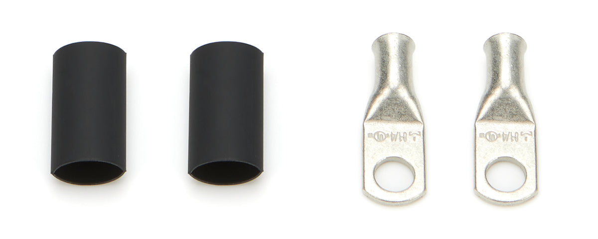 Cosse électrique 8 AWG trou 1/4 po avec gaine thermorétractable