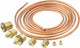 Kit de tubes en cuivre de 1,8 m avec embouts