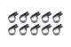 Adel Line Clamps Nylon 5/8in 10pk