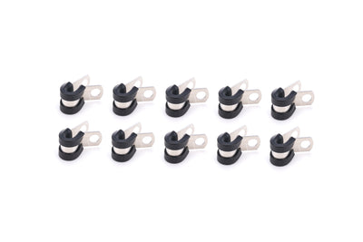 Colliers de serrage Adel en aluminium 1/4 po, paquet de 10