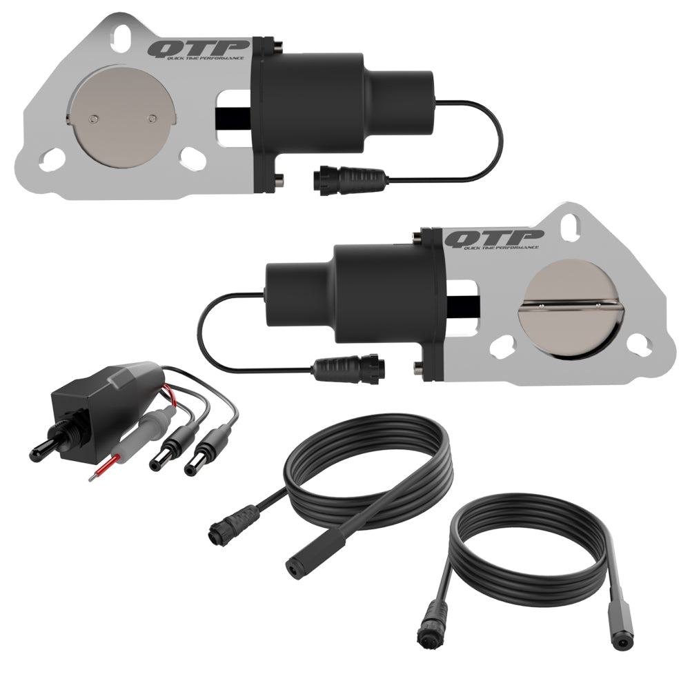 Valves d'échappement électriques doubles de 2,50 pouces