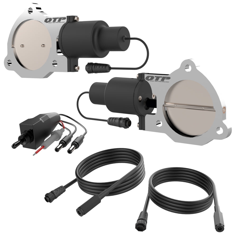 Valves d'échappement électriques doubles 3,5 pouces